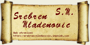 Srebren Mladenović vizit kartica